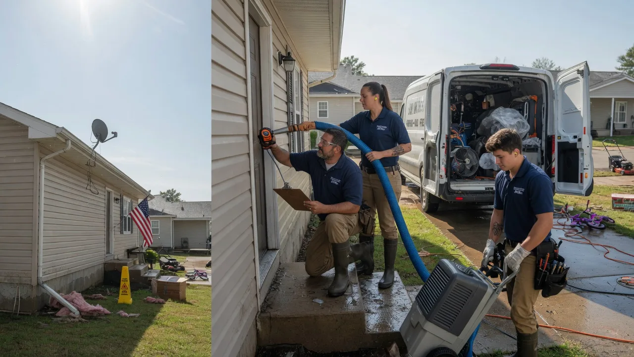Ceiling Water Damage Restoration in Darlington, IN near me